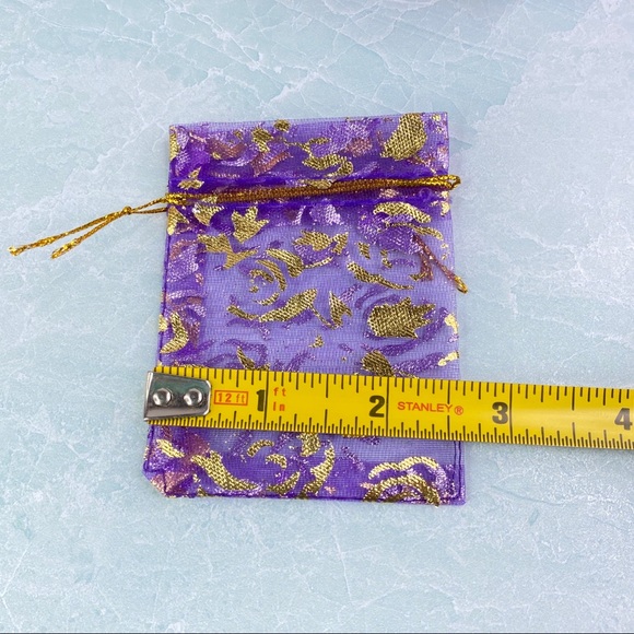 19 Purple Organza Mesh Bags PRICE IS FIRM - Picture 4 of 4